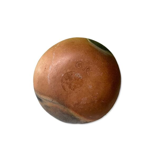 Native American Navajo Fired Clay Handmade Wedding Vase Signed "GR" - Picture 10 of 11